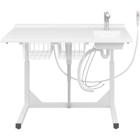 Pressalit frittstående stellebord med vask